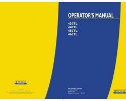 Operator's Manual for New Holland Tractors model 460TL