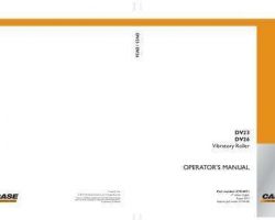 Case Compactors model DV26 Operator's Manual