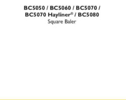 Service Manual for New Holland Balers BC5050 BC5060 BC5070 BC5070 Hayliner BC5080
