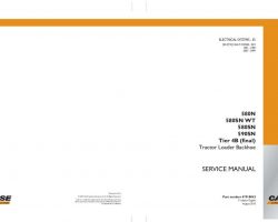 Case Loader backhoes model 580SN Electrical Wiring Diagram Manual