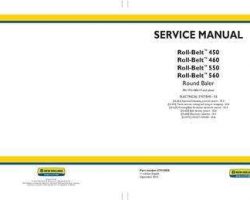 Electrical Wiring Diagram Manual for New Holland Balers model Roll-Belt 460