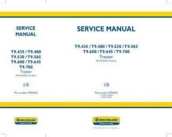 Service Manual for New Holland Tractors model T9.435