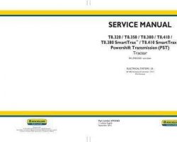 Electrical Wiring Diagram Manual for New Holland Tractors model T8.410 SmartTrax