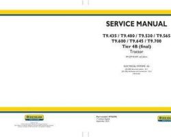 Electrical Wiring Diagram Manual for New Holland Tractors model T9.530