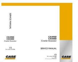 Case Excavators model CX500D Service Manual