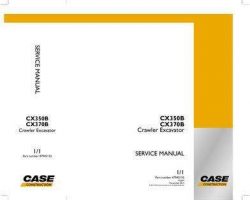 Case Excavators model CX370B Service Manual