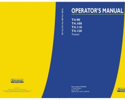 Operator's Manual for New Holland Tractors model T4.100