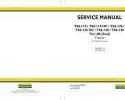 Engine Service Manual for New Holland Tractors model TS6.140
