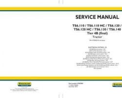 Electrical Wiring Diagram Manual for New Holland Tractors model TS6.110