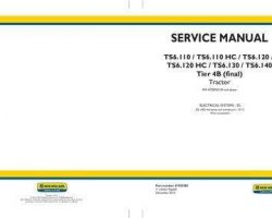 Electrical Wiring Diagram Manual for New Holland Tractors model TS6.140