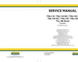 Electrical Wiring Diagram Manual for New Holland Tractors model TS6.130