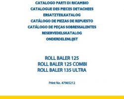 Parts Catalog for New Holland Balers model Roll Baler 125