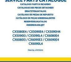 Parts Catalog for New Holland Combine model CX6090L4