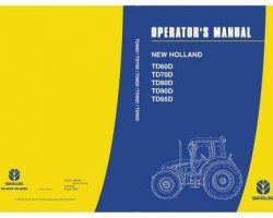 Operator's Manual for New Holland Tractors model TD80D