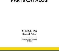 Parts Catalog for New Holland Balers model Roll-Belt 150