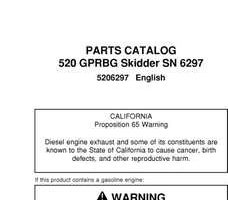 Parts Catalogs for Timberjack Series model 520 Skidders