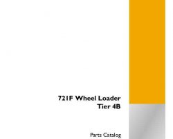 Parts Catalog for Case Wheel loaders model 721F