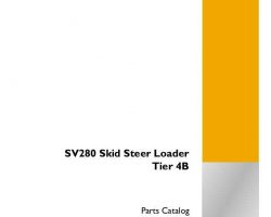 Parts Catalog for Case Skid steers / compact track loaders model SV280