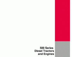Service Manual for Case IH Tractors model 500