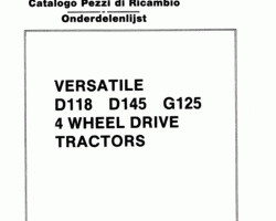Parts Catalog for New Holland Tractors model G125
