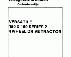 Parts Catalog for New Holland Tractors model 150
