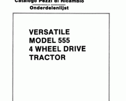 Parts Catalog for New Holland Tractors model 555