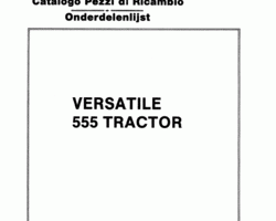 Parts Catalog for New Holland Tractors model 555