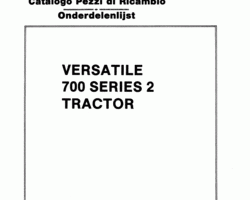 Parts Catalog for New Holland Tractors model 700