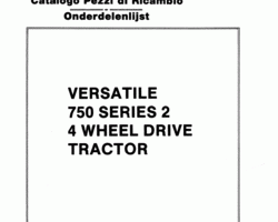 Parts Catalog for New Holland Tractors model 750