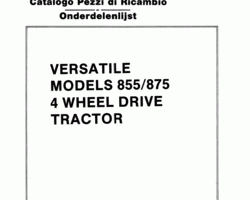 Parts Catalog for New Holland Tractors model 855