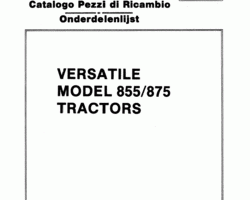 Parts Catalog for New Holland Tractors model 855