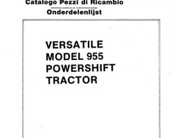Parts Catalog for New Holland Tractors model 955