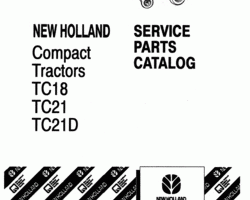 Parts Catalog for New Holland Tractors model TC18