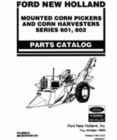 Parts Catalog for FORD Harvesting equipment model 602
