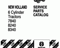 Parts Catalog for New Holland Tractors model 7840