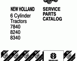 Parts Catalog for New Holland Tractors model 8340