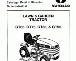 Parts Catalog for New Holland Tractors model GT85