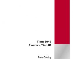 Parts Catalog for Case IH Sprayers model Titan 3040
