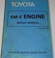 1982 Toyota Cressida 5M-E Engines Service Manual