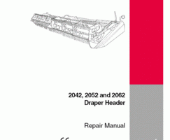 Service Manual for Case IH Headers model 2052