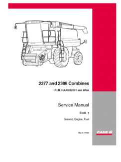 Service Manual for Case IH Engines model Axial-Flow 2388