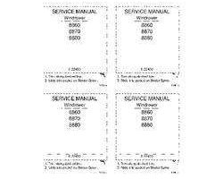 Service Manual for Case IH Windrower model 8870