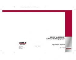 Operator's Manual for Case IH Sprayers model 3000SP