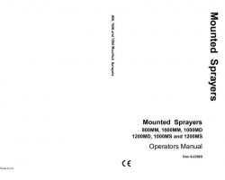 Operator's Manual for Case IH Sprayers model 1000MD