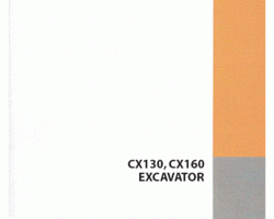 Case Excavators model CX130 Operator's Manual