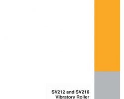 Case Compactors model SV212 Operator's Manual