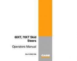 Operator's Manual for Case IH Skid steers / compact track loaders model 70XT