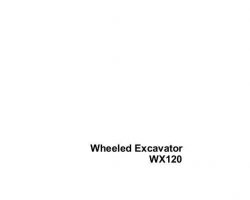 Case Excavators model WX12 Operator's Manual