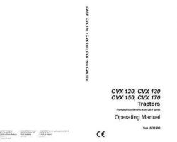 Operator's Manual for Case IH Tractors model 170