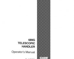 Case Telehandlers model 689G Operator's Manual